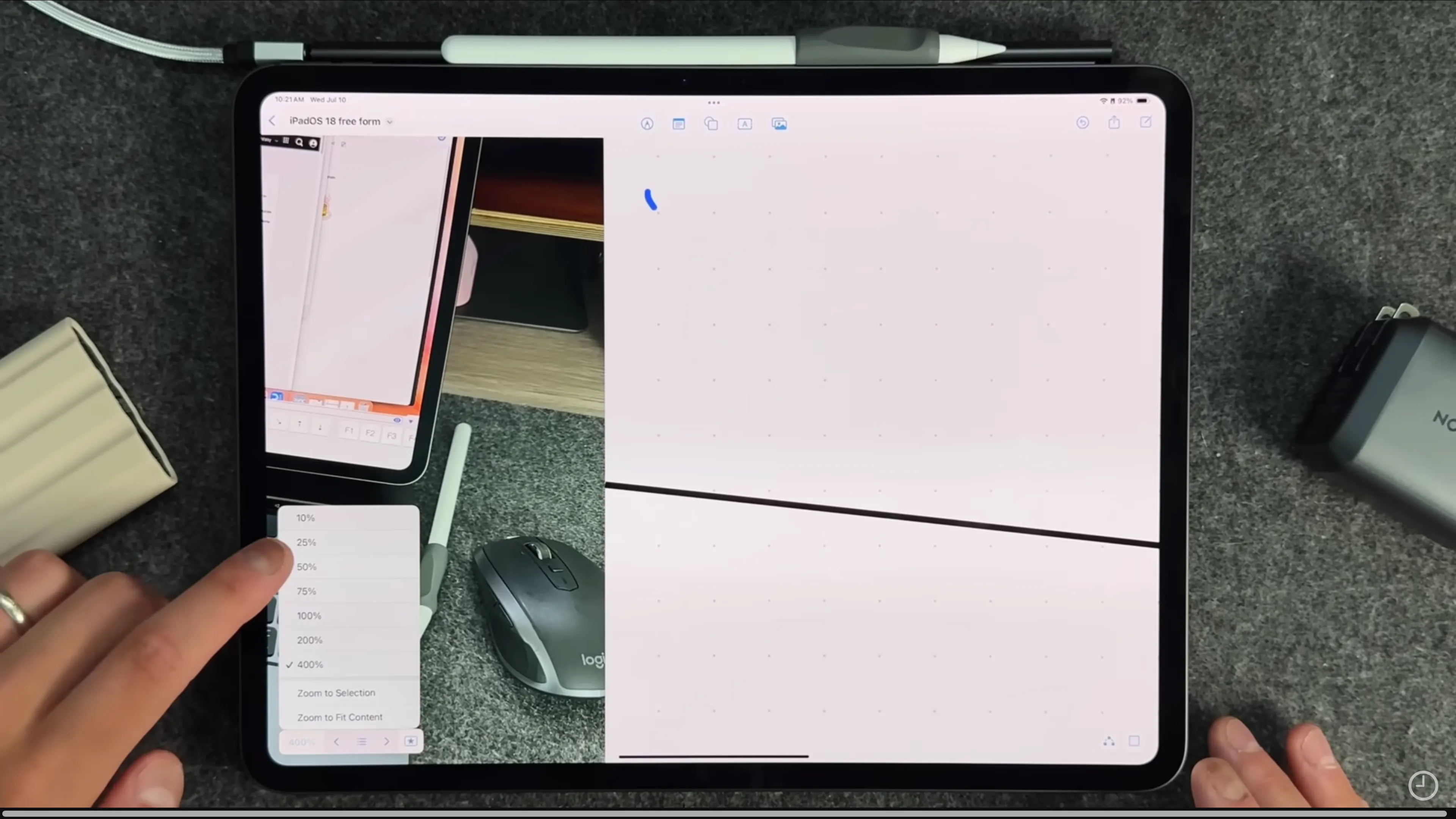 zoom 400%, viết vẽ không giới hạn